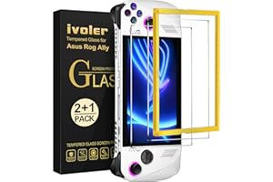 iVoler 2 Pezzi Pellicola Vetro Temperato Compatibile con ASUS ROG Ally Modello 7 pollici Modello, Strumento di Installazione Incluso, Pellicola Protettiva Protezione Schermo Anti Graffio