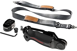 ‎SMALLRIG SMALLRIG Sling Handle Kit with Weight-Reducing Shoulder Strap dla DJI RS 4/RS 4 Pro/RS 2/RS 3/RS 3 Pro, Mocowanie QD Quick Release, Otwory 1/4"-20 i Otwory Ustalające 3/8"-16 dla ARRI - 4383B