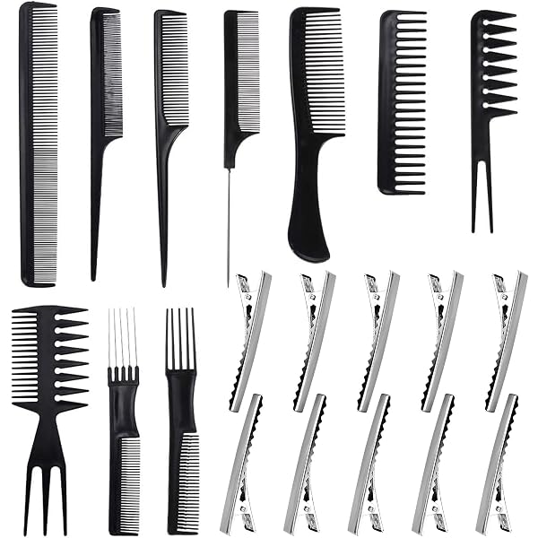 3-teiliges Friseur-Set – Bürste, Staubwedel & Reinigungsbürste Für Hals/Ohren (schwarz)