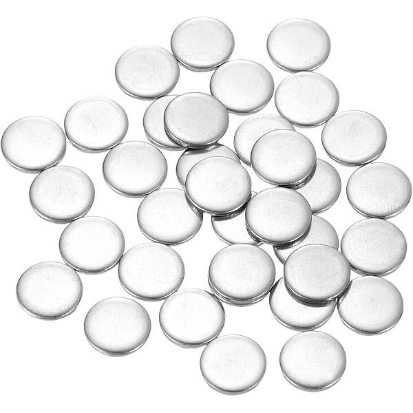 80 Disques En Acier Inoxydable 304 - 15mm Diamètre, 1mm épaisseur, Pour Estampage, Bijoux, Bricolage