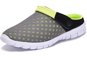 EAGSOUNI Zuecos Hombres Mujeres Unisex Zapatillas de Playa Sandalias Piscina Vernano Zapatos de Jardín Respirable Malla Casual Pantuflas