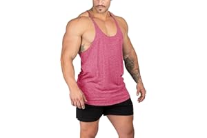 Muhshoiy Stringer Bodybuilding Tank Tops Low Cut Off Gym Workout Training Stretch Polyester Quick Drying T Shirts
