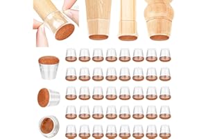 shirylzee 40 pièces Protection Pied de Chaise Silicone Chaise Casquettes Pieds avec Feutre Protecteur Pied de Meubles pour Protéger Les Sols des Rayures et du Bruit