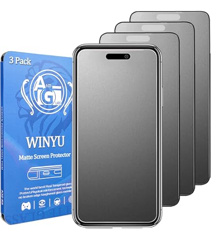 TECHGEAR Vetro Antiriflesso iPhone 14 Pro Max Pellicola - Opaca 3D