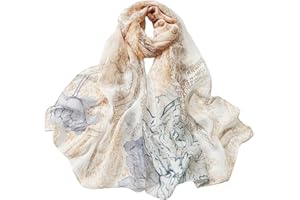 FAIRYGATE Ladies Chiffon Scarf Soft Georgette Headwrap Girls Headscarf Sheer Wrap Women's Scarves & Wraps