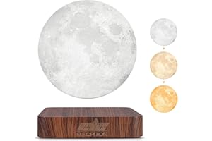 ele ELEOPTION Lampade al chiaro di luna Lampada lunare galleggiante con luci a LED che cambiano gradualmente tra 3 colori, luce decorativa per gli amanti dei bambini