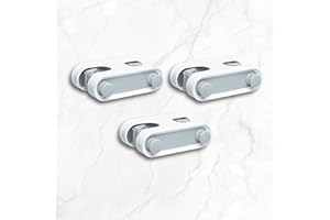 moorg Lot de 3 supports adhésifs pour balais muraux, support mural adhésif sans perçage, support mural pour balais, accessoires pour la maison avec crochets porte-objets, gain de place dans la cuisin