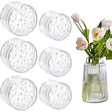 Lot De 6 Supports Spirale Pour Tiges De Fleurs - Ikebana Transparent, Réutilisable, Pour Bouquets Et Compositions