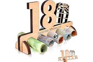FMKLDENA Geldgeschenke Geburtstag, 18. Geburtstag Geldgeschenk Holz Geldgeschenk zum Geburtstag Holz Geschenke Freunde/Familie, Kreatives Geldgeschenke zum Jubiläum