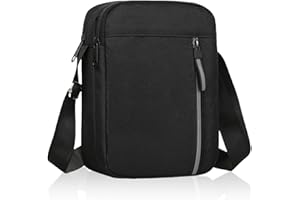 VIRAHYEM Men's Shoulder Bag, Small Sling Crossbody Bag - Lightweight Nylon & Oxford Messenger Bag with Adjustable Strap & Zipper Pocket, Casual Chest Bag for Daily Use, Travel, Work