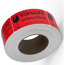 1500 Etiketten „Diese Seite Nach Oben“ Mit Pfeil – 3 Rollen à 500 Stück, Selbstklebend