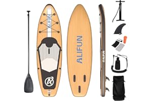 ALIFUN Tavole gonfiabili Stand Up Paddle Board Bordi Per Stand Up Paddling 300/320 Cm Lunghezza SUP Board 200kg 6 Zoll Dick Per Tutti i Livelli Di Abilità