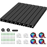 Under Desk Cable Management Duct, Magnetic Adhesive Cable Gutters, Cable Organizer for Hiding Computer, Gaming Table, Network