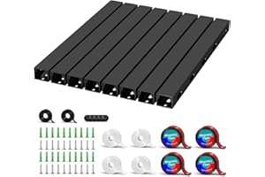 AOCII Goulotte Passe Cable, Magnetic Cache Cable, Kit de Cable Conduit pour Cacher Un Ordinateur, Un Bureau de Jeu, Un Réseau, Une Télévision, Un Cordon d'alimentation (8PCS 3.5x3x40cm Noir)