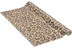 Venilia Pellicola adesiva, Motivo leopardato stampa animale, 45cm x 1,5m, Spessore 95μ, Pellicola autoadesiva per mobili o cucina, carta da parati, PVC senza ftalati, Prodotto in UE
