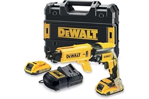 DEWALT, Wkrętarka akumulatorowa do płyt gipsowo-kartonowych 18V XR + 2x akumulatory 2.0 Ah, płyty g-k, DCF620D2K