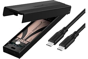 ‎SABRENT SABRENT NVMe Gehäuse und m2 SATA SSD Adapter (M-Key, M+B Key) USB C 3.2X2 10Gbps Kühlkörper Design (EC-SNVE)