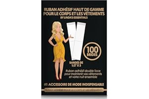 Linda's Essentials Adhésif double face peau pour body tape et scotch vetement peau (100 pièces) - Fashion Tape et vetement peau et scotch peau vetement