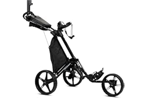 ‎TOUR MADE tour made RT-140/150 & 160 Golf Trolley klappbar I Push Golftrolley 3 Rad I Zuladung bis 25kg I Deutsche Markenqualität I viel Zubehör inklusive