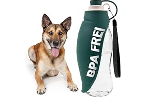 emmi-pet Hundetrinkflasche – Tragbare Trinkflasche to go für kleine & große Hunde – 580ml – Ideal für Reisen, Wandern & Outdoor – Hygienisch & leicht zu reinigen – Kompatibel mit 30mm Flaschenöffnung