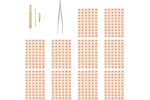 Healeved 600 Pcs Ear Seeds Auricular Sticker Kit, Ear Seeds Acupuncture, Ear Seeds Massage Stickers Promote Blood Circulation,Safe,Painless Tool - Safe Ear Seed Acupressure Kit