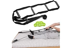 GZhaizhuan Bettleiter Aufrichthilfe, Verstellbare Bett Strickleiter Seilleiter mit Fingertrainer für Ältere Menschen, Kranke, Behinderte, 232cm×18cm