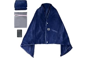 YAZIONG Electric Heated Throw,USB Heated Blanket, 60 x 34 Inch Electric Throws,Heated Throw Blanket with 10000mAh Battery,Cordless Heated Blanket with 3 Heating Levels, Fast Heating,Wearable,Washable