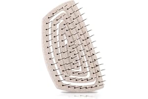 ‎NINABELLA Ninabella Mini Szczotka do włosów dla kobiet i dzieci - Nie ciągnij - Szczotka do włosów kręconych w pasie podróżnym dla dziewczynek i chłopców - Unikalne szczotki spiralne