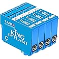 KING OF FLASH 4 x Cyan for Epson T1282 Ink Cartridges Compatible for Epson Stylus SX125 SX235W SX130 S22 SX445W SX438W SX435W SX425W