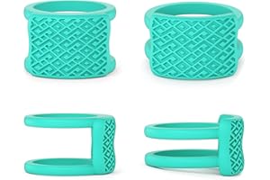 Rinfit Ring Protector for Working Out - Wedding Band and Engagement Ring Cover for Gym - Silicone Ring Guard - Rubber Ring Protector Set of two: 4mm and 9mm