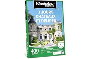 Wonderbox - Coffret cadeau - 3 JOURS CHÂTEAUX ET DÉLICES - séjours de charme en châteaux, hotels 3* et 4*, manoirs, belles demeures ... en France et en Europe