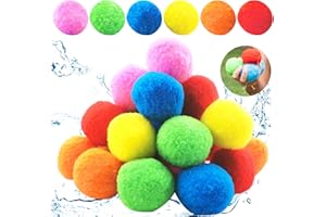 Shinybox Zestaw bomb wodnych Splash piłek, 12 sztuk, kule wodne wielokrotnego użytku, piłki do zabawy w wodzie, piłka dla dzieci do zabawy w wodzie dla dzieci, na imprezy, jako prezent urodzinowy