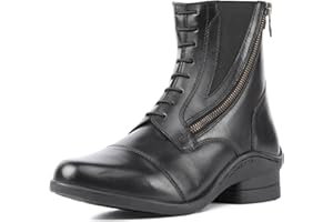 Moretta Shires Alessia Leather Paddock Boots - Black or Brown