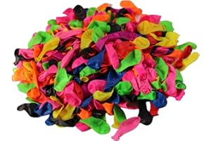 Balloons Hub Water Balloons for Kids 3 inch Multicolour Water Bomb Balloons Biodegradable Fast Filling Water Balloons Splash Fights Summer Games Pool Parties Kids Party Bag Fillers (Pack of 500)