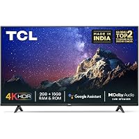 TCL 108 cm (43 inches) 4K Ultra HD Certified Android Smart LED TV 43P615 (Black) (2020 Model) | With Dolby Audio