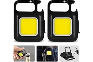 GREACESRIO Mini Led Lampada da Lavoro, 2 Pezzi Impermeabile 800 Lumen Luce Meccanica, Magnetica Portatile con Ricarica Usb, per Campeggio Riparazione di Emergenza