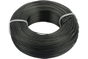 ESHAN Alambre de aluminio para manualidades, calibre 15, 1,5 mm, 30 m, anodizado, negro, alambres de cuentas, fabricación de modelos, manualidades, decoración de bricolaje, suministros de floristería