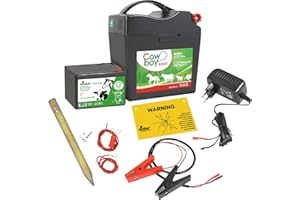 EIDER LANDGERÄTE GMBH Weidezaungerät Komplettset - Extra Starkes Eider B5000 für 9V 12V 230V Betrieb - komplett Anschlussfertig geliefert Komplettpaket