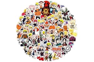 SANMATIC Lot de 100 autocollants Ninja anime pour ordinateur portable, pare-chocs, planche à roulettes, bouteilles d'eau, ordinateur, téléphone, pack d'autocollants anime pour enfants/adolescents.