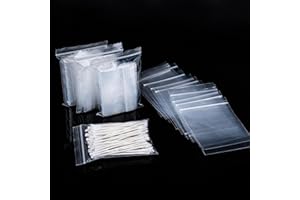 XINGRUN 300 pezzi Sacchetti plastica richiudibili Bustine trasparenti piccole 6 * 9cm chiusura ermetica piccoli polietilene con zip Può essere utilizzato per conservare semi di gioielli e piccoli accessori