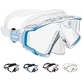 CRESSI Liberty Triside Mask - Panoramic 3 Glass Mask for Diving and Snorkelling, One Size, Unisex Adult