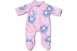 BABY born rosa sparkdräkt med blommor för 43 cm dockor, 838891 Zapf Creation