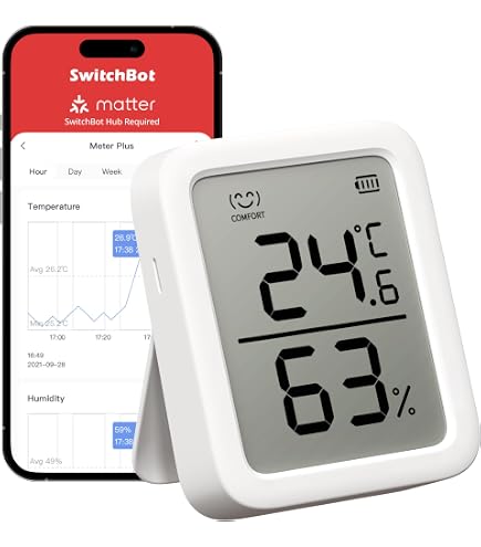 WLAN Thermometer Hygrometer - Mit App, Alexa, Google Assistant, LCD Display