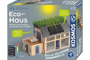 KOSMOS 621070 Eco-Haus - Energie clever nutzen - Dein großes Test-Modell, Experimentierkasten für Kinder ab 8 Jahre zu Themen Solar, regenerative Energien und Nachhaltigkeit