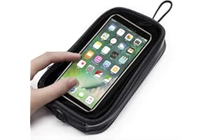 Renoble Universal Motorrad Tanktasche Handyhalterung Telefonbeutel, Kraftstofftank Transparente Tasche Handy Sitzbeutel Touchscreen-Design, Fest Für Motorrad Befestigt