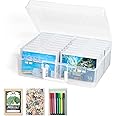 MUNGHOK Fotobox opbergdoos 10 x 15 cm foto-organizer, doos met 16 binnendozen, kunststof fotodozen, opslag, fotohouder voor ansichtkaarten, foto's, handwerk, stickers, sieraden
