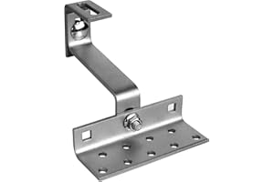 SUNEX® Dachhaken Photovoltaik MS6 Edelstahl 1.4016 | 3-fach verstellbar | Stärke 5/5/5 mm | Solar Dachhalterung