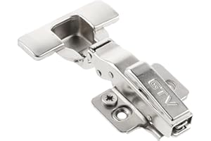 GTV - SILENTO PRO zawias hydrauliczny | ogranicznik narożny z płytą montażową | zapakowane w woreczek foliowy | regulacja mimośrodowa | Sharnier z funkcją cichego zamykania