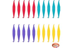 20 st elastiska gummihållare, gummihanteringsverktyg för gummiband elastiska tandkrokar tandelastiska band tandband elastisk tandkrok