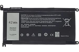 SIKER WDX0R - Batería para portátil Dell Inspiron 15 5565 5567 5568 5578 7560 7570 7579 7569 13 5368 5378 7368 7378 17 5765 5767 Serie 5770 Batería para portátil para 3 CRH3 T2JX4 FC92N CYMGM